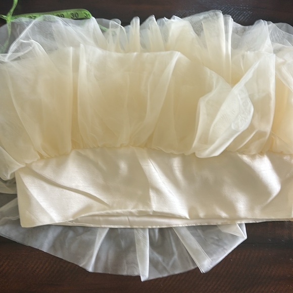 NWT Sunday in Brooklyn Strapless Layered Tulle Top - Picture 9 of 10